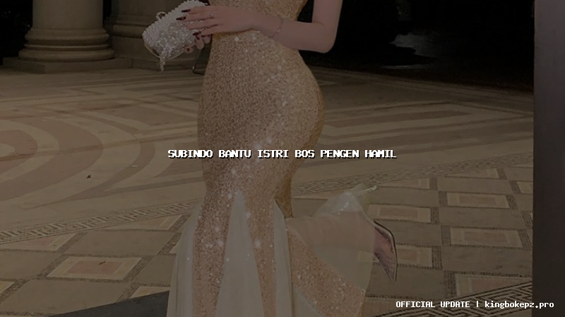 subindo bantu istri bos pengen hamil