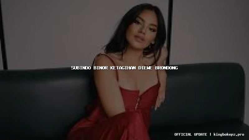 subindo binor ketagihan diewe brondong