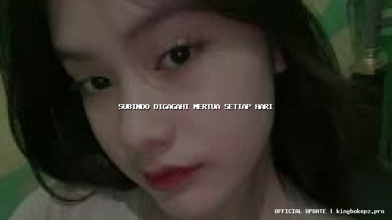 subindo digagahi mertua setiap hari