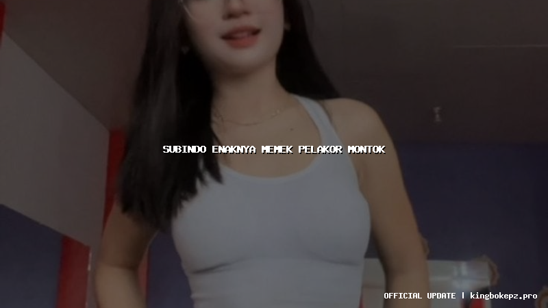 subindo enaknya memek pelakor montok