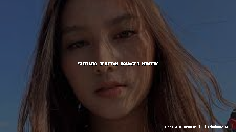 subindo jeritan manager montok