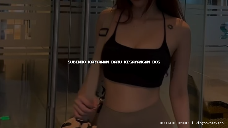 subindo karyawan baru kesayangan bos