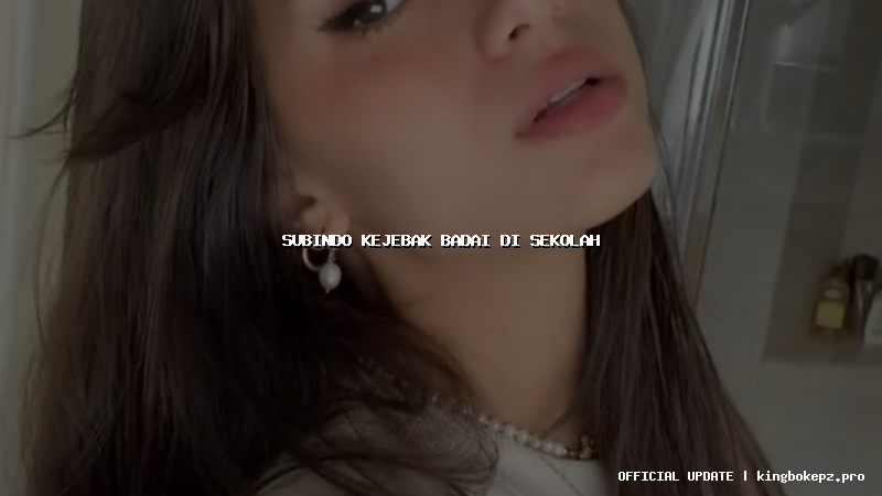 subindo kejebak badai di sekolah